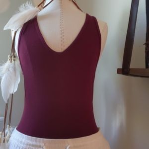 Burgundy Razorback Bodysuit